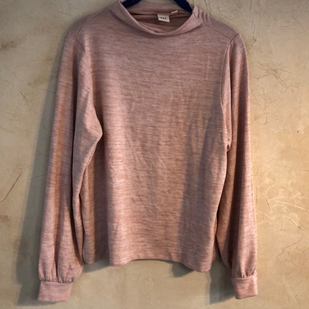 GAP Pink Mock Neck Top Size S Petite